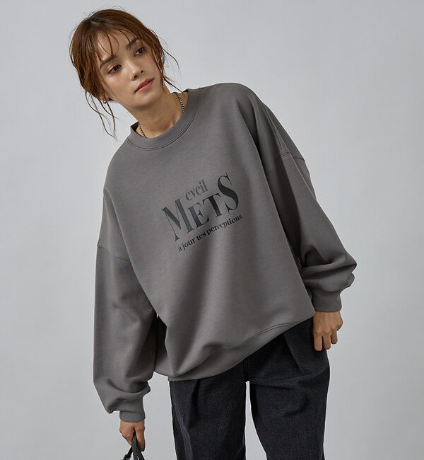 abahouse mavie「シルキーダンボールロゴプルオーバー」|スウェット・ジャージ|