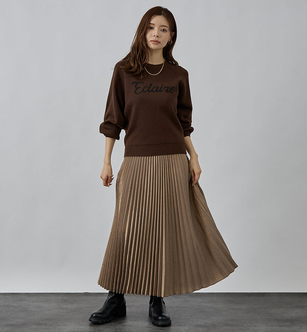 abahouse mavie「【再入荷】ロゴジャガードニット」|ニット・セーター|