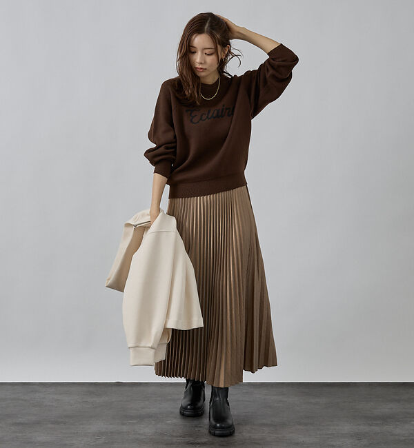 abahouse mavie「【再入荷】ロゴジャガードニット」|ニット・セーター|