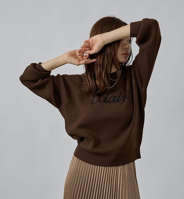 abahouse mavie「【再入荷】ロゴジャガードニット」|ニット・セーター|