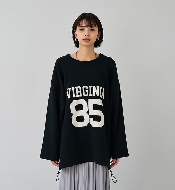 abahouse mavie「裏毛ドロストロゴプルオーバー【予約】」|スウェット・ジャージ|