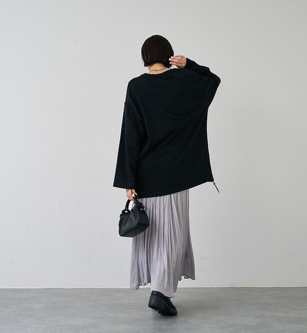 abahouse mavie「裏毛ドロストロゴプルオーバー【予約】」|スウェット・ジャージ|