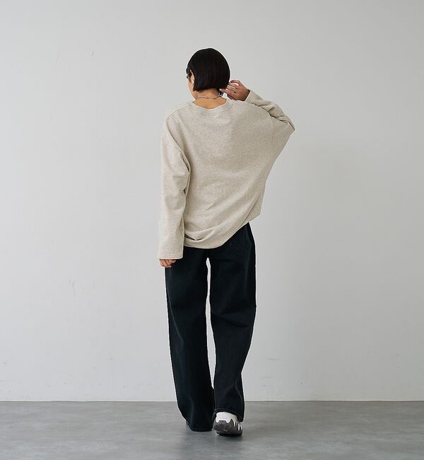 abahouse mavie「裏毛ドロストロゴプルオーバー【予約】」|スウェット・ジャージ|