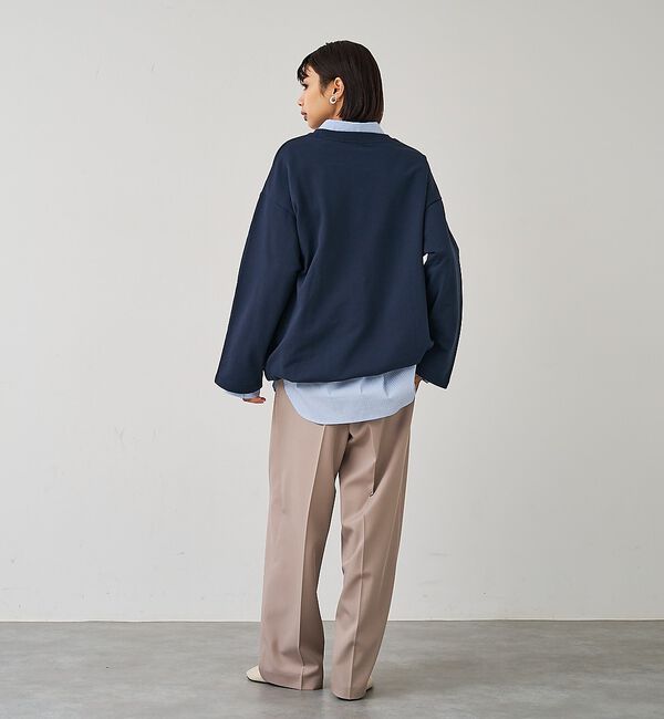 abahouse mavie「裏毛ドロストロゴプルオーバー【予約】」|スウェット・ジャージ|