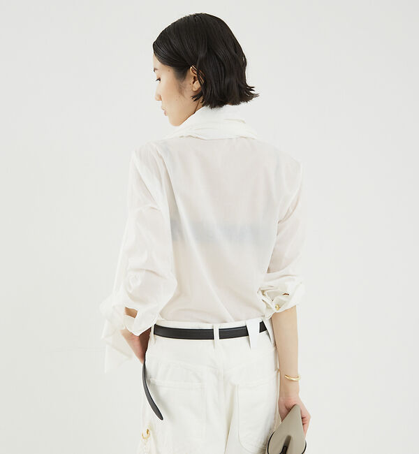The Store by C' 「【DARKPARK】BLANCA POPLIN GAUZE CAPE SHIRT」|シャツ・ブラウス|
