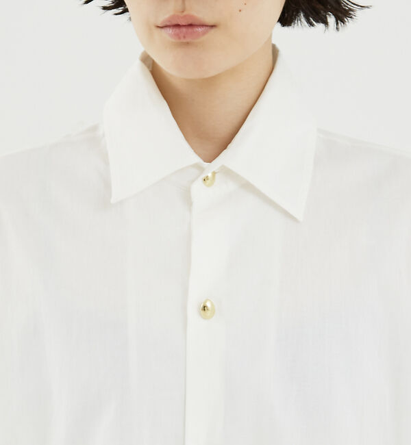 The Store by C' 「【DARKPARK】BLANCA POPLIN GAUZE CAPE SHIRT」|シャツ・ブラウス|