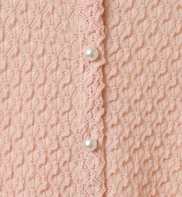 TIARA「【MARILYN MOON/マリリンムーン】半袖カーディガン（4252-166）」|カーディガン|