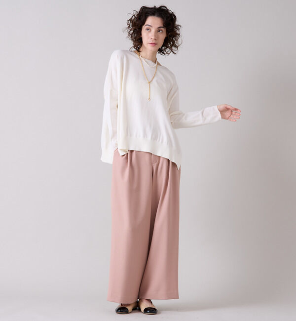 Liesse「ワイドニットプルオーバー」|ニット・セーター|