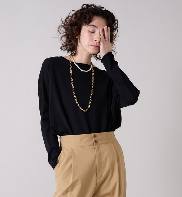 Liesse「ワイドニットプルオーバー」|ニット・セーター|