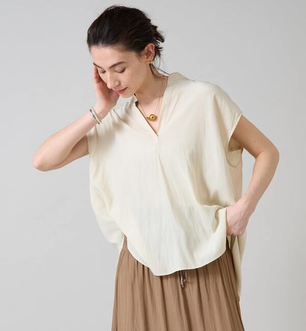Liesse「バックギャザーブラウス」|シャツ・ブラウス|