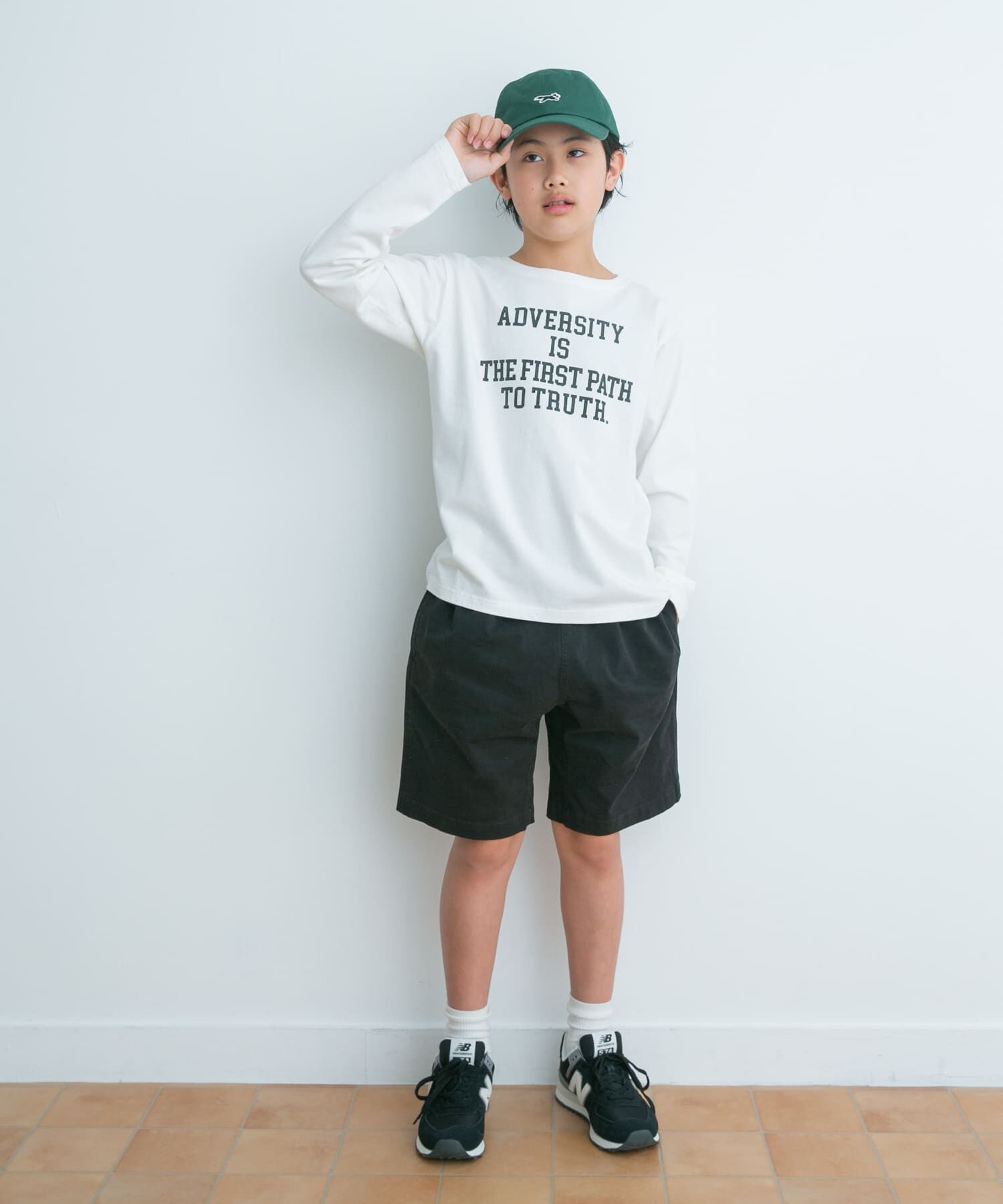 URBAN RESEARCH DOORS「『親子リンク』オーガニックコットンロゴロングTシャツ(KIDS)」|その他|