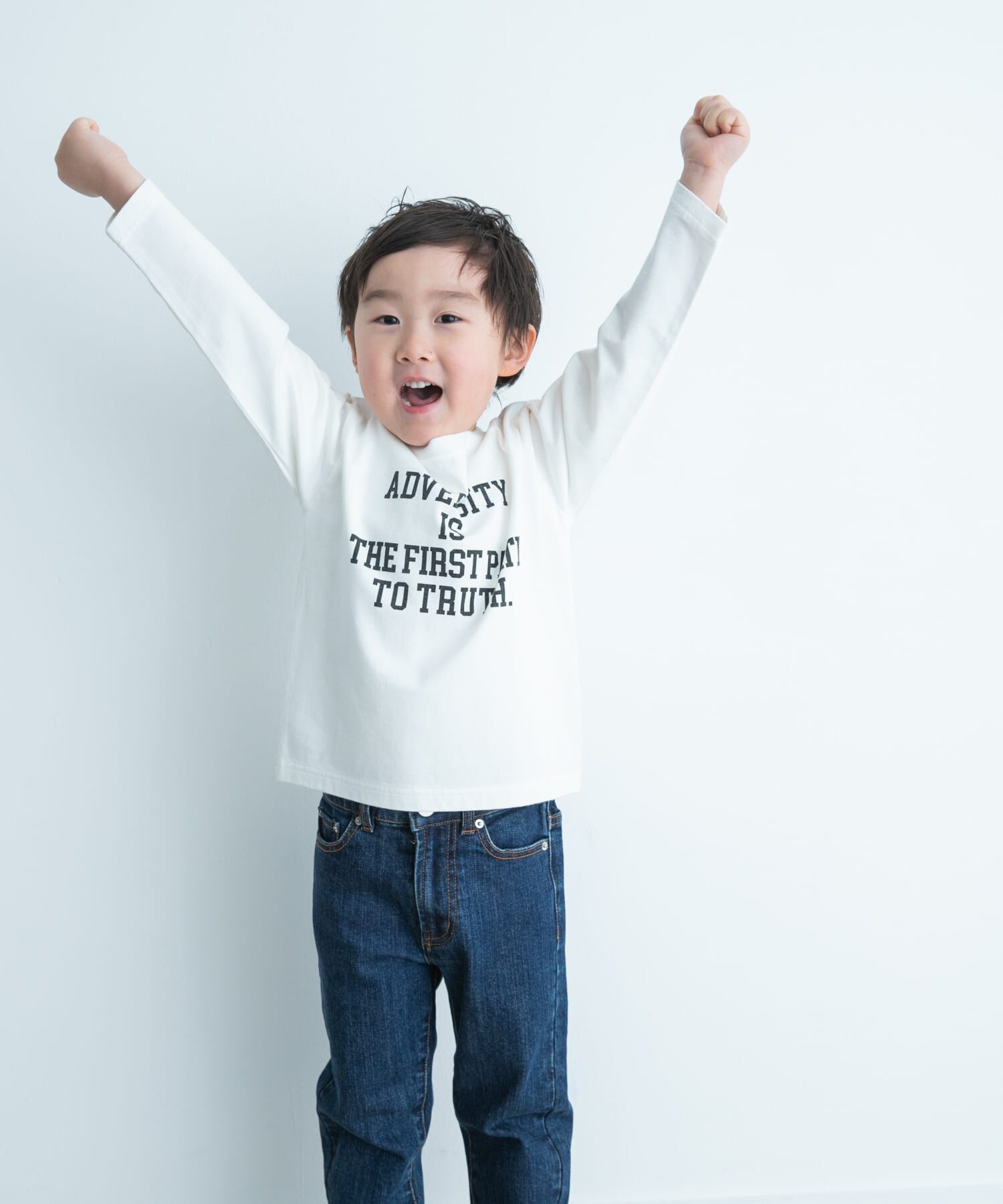 URBAN RESEARCH DOORS「『親子リンク』オーガニックコットンロゴロングTシャツ(KIDS)」|その他|