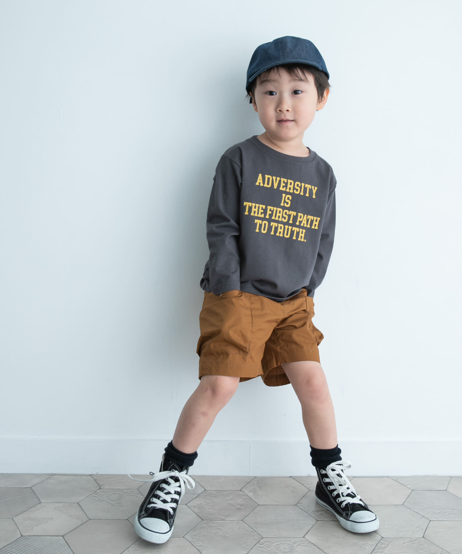 URBAN RESEARCH DOORS「『親子リンク』オーガニックコットンロゴロングTシャツ(KIDS)」|その他|