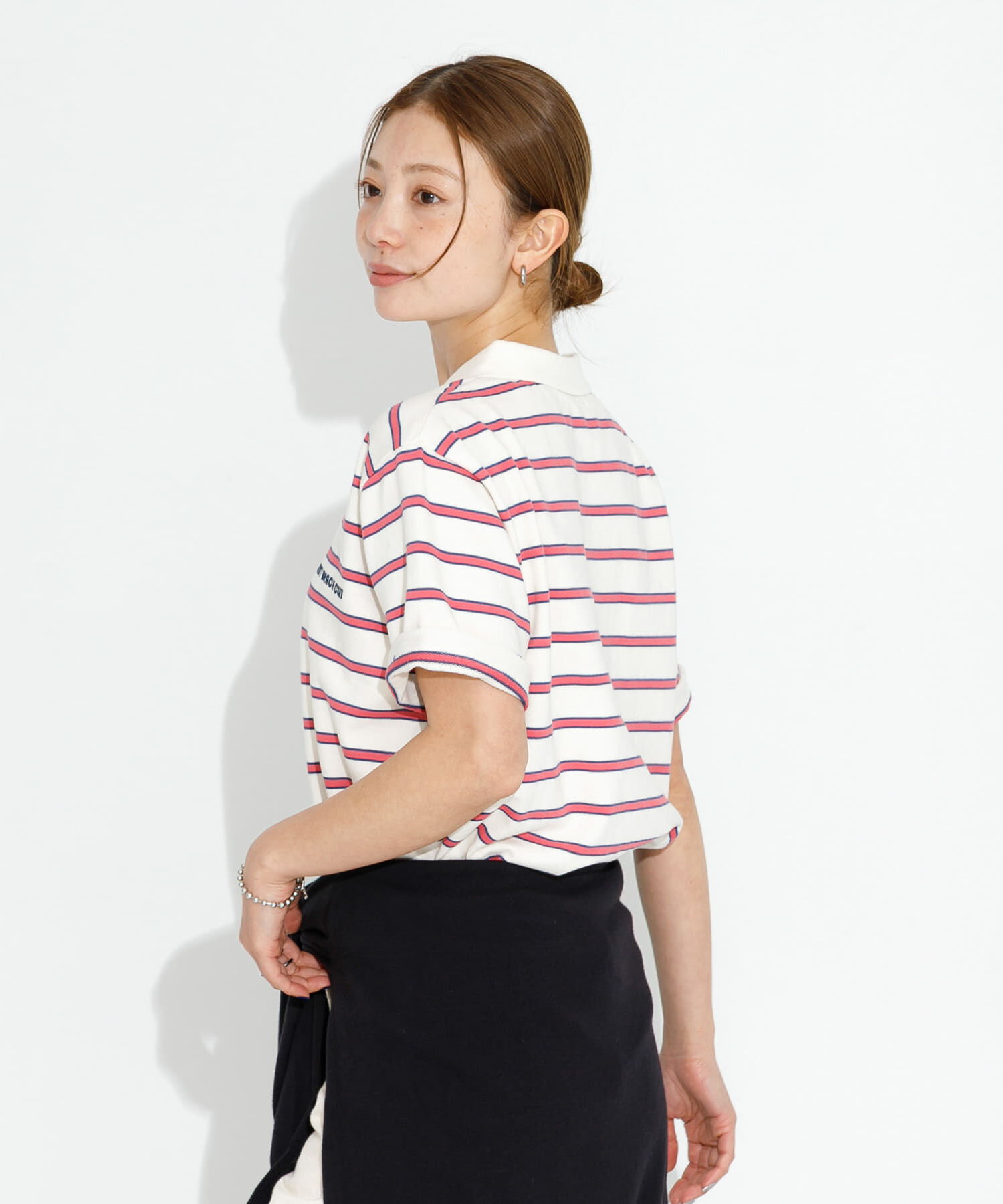 Sonny Label 「メッセージボーダーポロシャツ」|ポロシャツ|