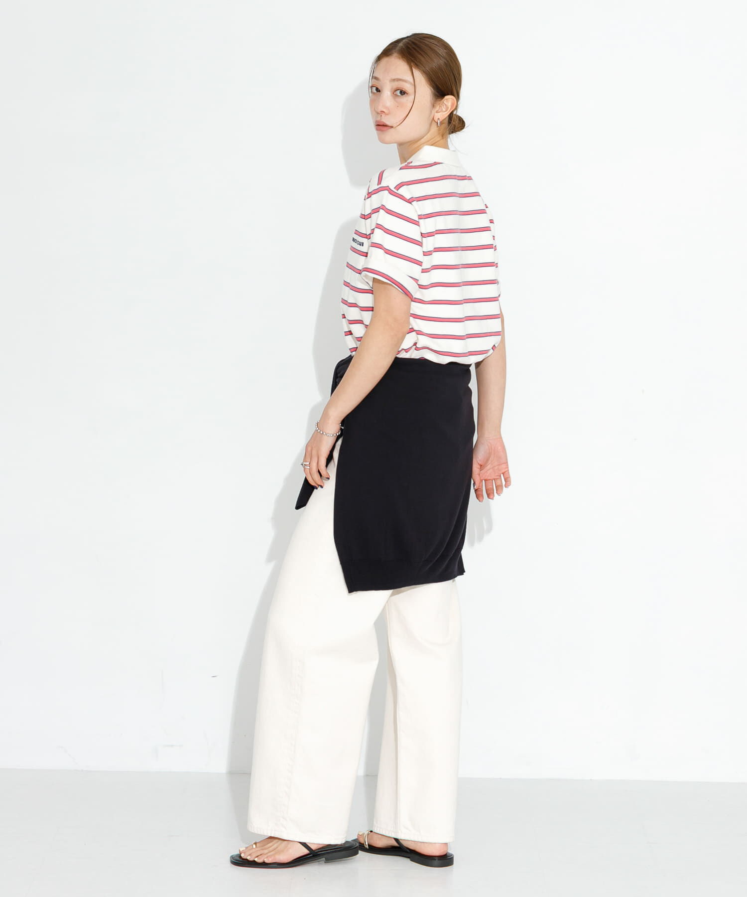 Sonny Label 「メッセージボーダーポロシャツ」|ポロシャツ|