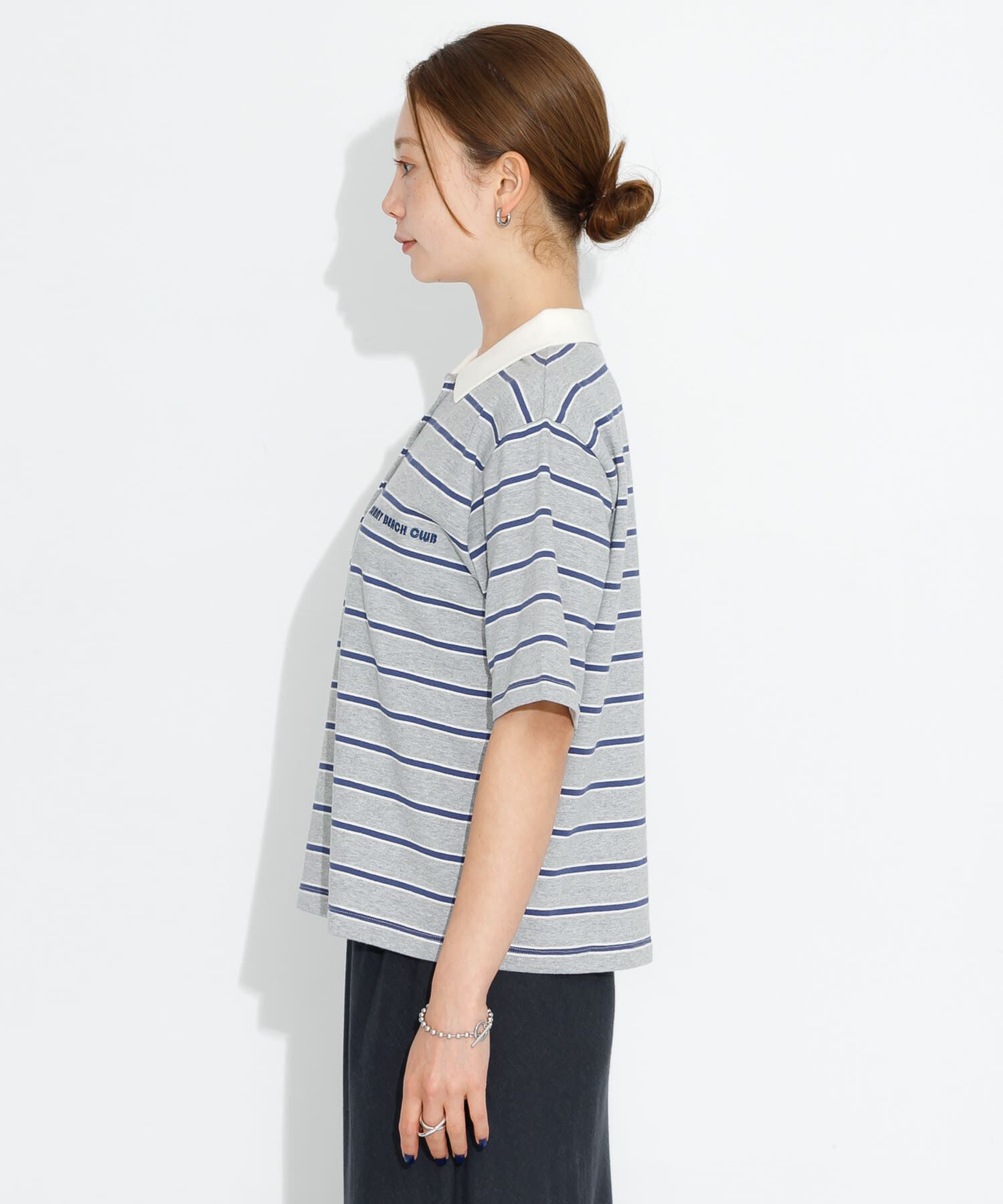 Sonny Label 「メッセージボーダーポロシャツ」|ポロシャツ|