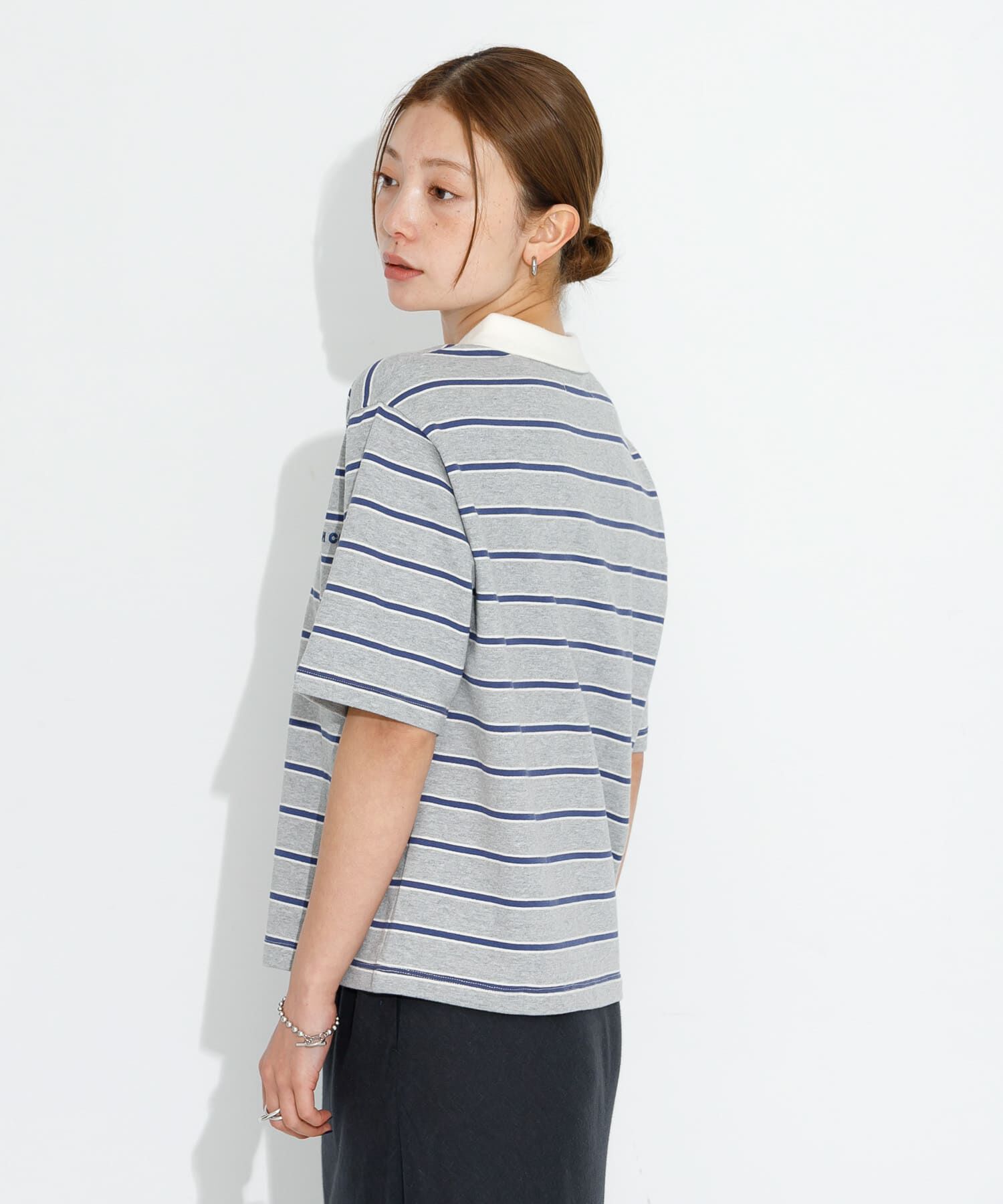 Sonny Label 「メッセージボーダーポロシャツ」|ポロシャツ|