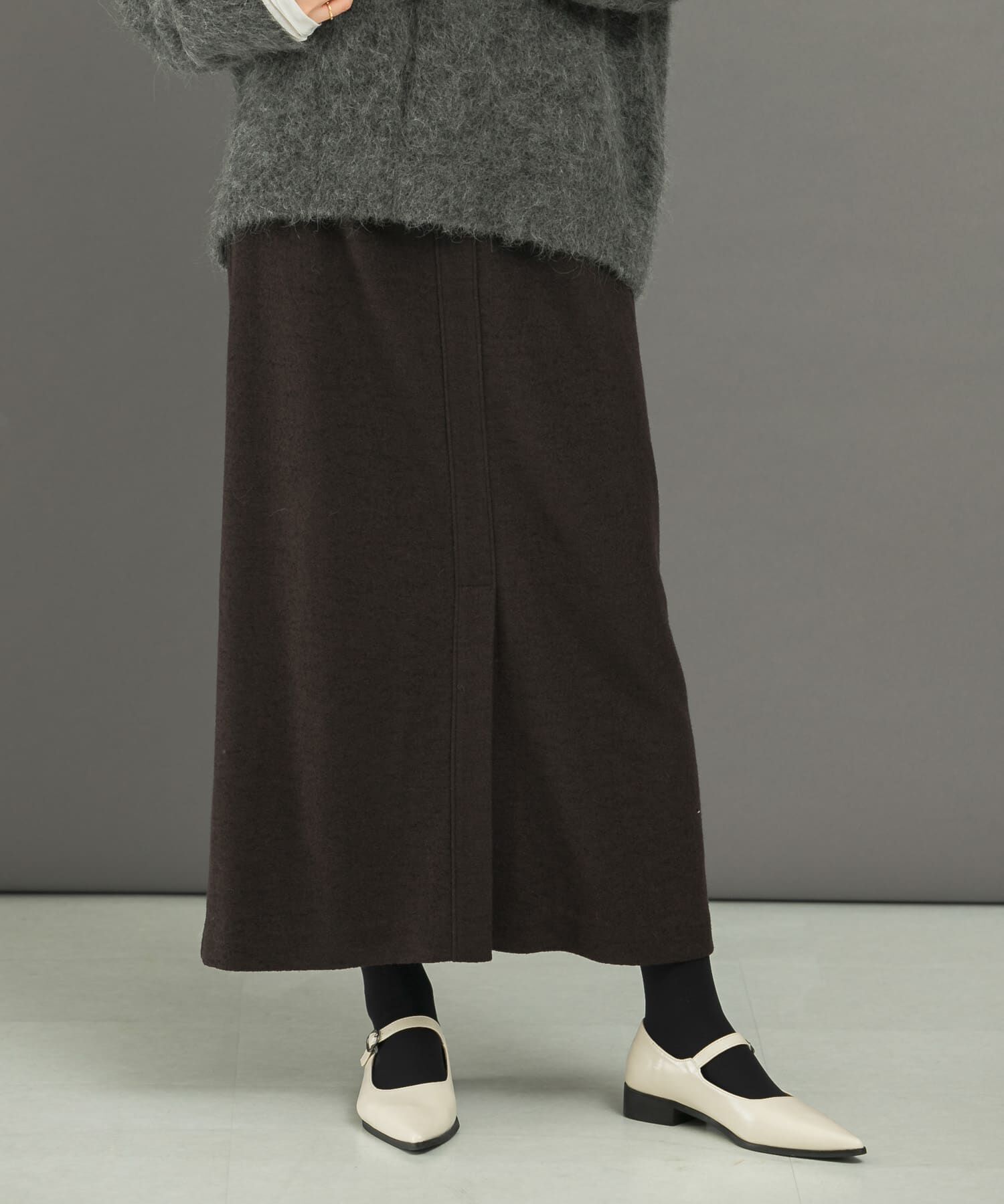 URBAN RESEARCH ROSSO「ウール混ブークレストレートスカート」|スカート|