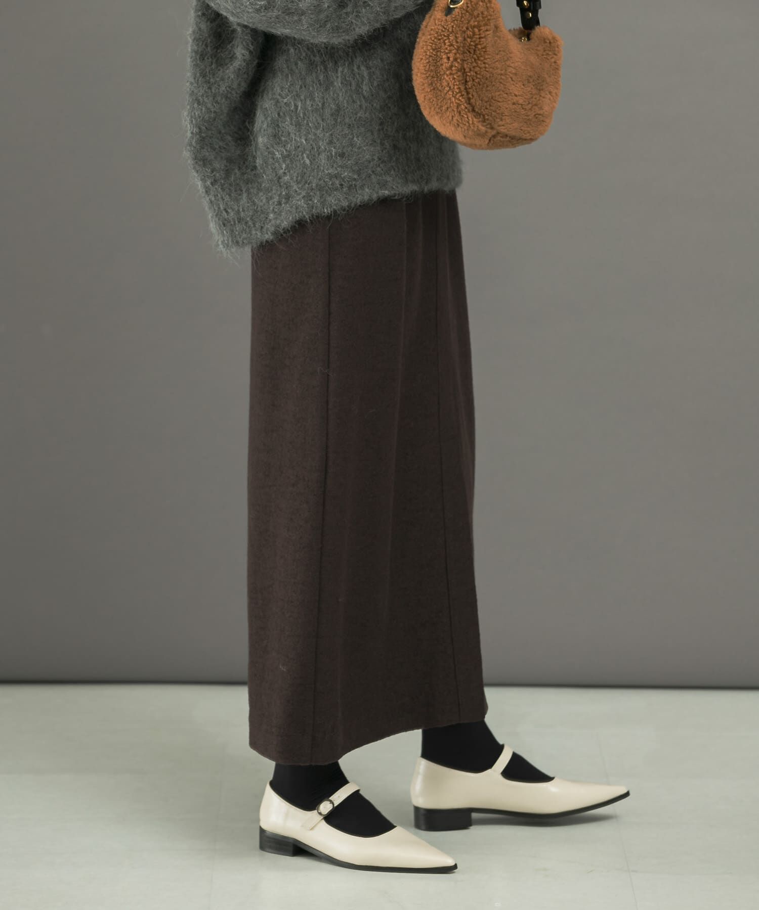 URBAN RESEARCH ROSSO「ウール混ブークレストレートスカート」|スカート|