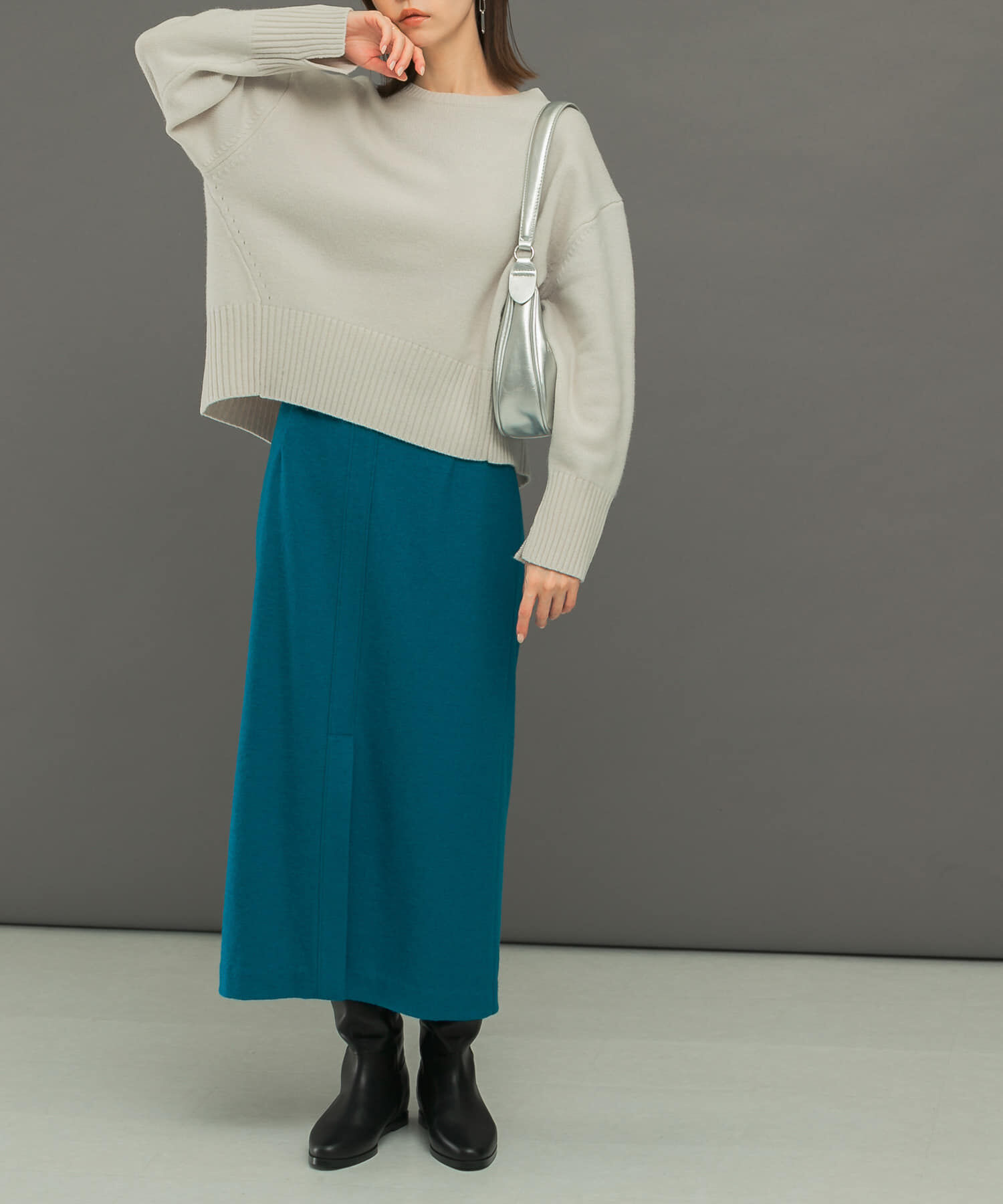 URBAN RESEARCH ROSSO「ウール混ブークレストレートスカート」|スカート|