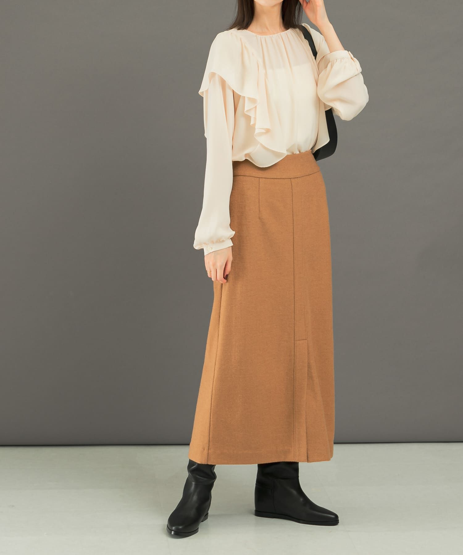 URBAN RESEARCH ROSSO「ウール混ブークレストレートスカート」|スカート|