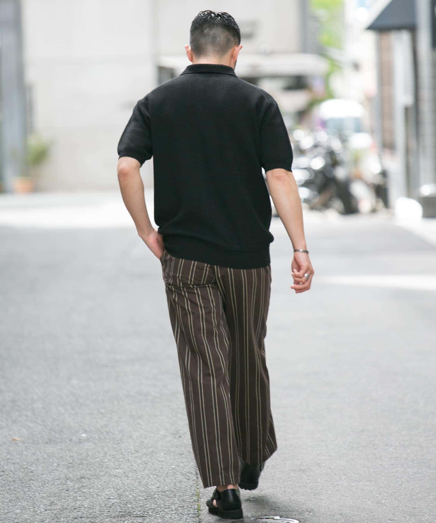 URBAN RESEARCH ROSSO「『WEB限定』変形カノコ半袖ニットポロ」|ポロシャツ|