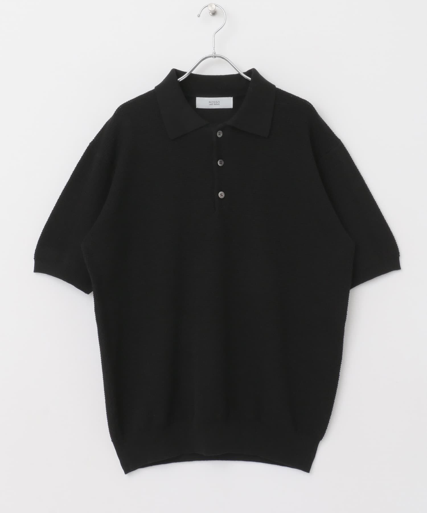 URBAN RESEARCH ROSSO「『WEB限定』変形カノコ半袖ニットポロ」|ポロシャツ|