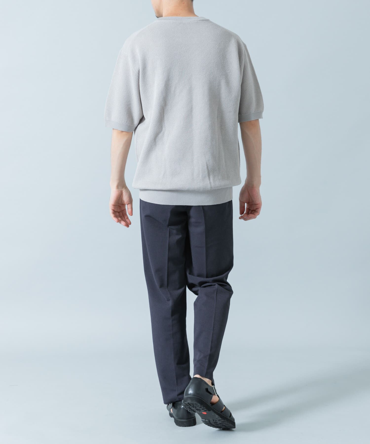 URBAN RESEARCH ROSSO「『WEB限定』変形カノコ半袖ニットポロ」|ポロシャツ|