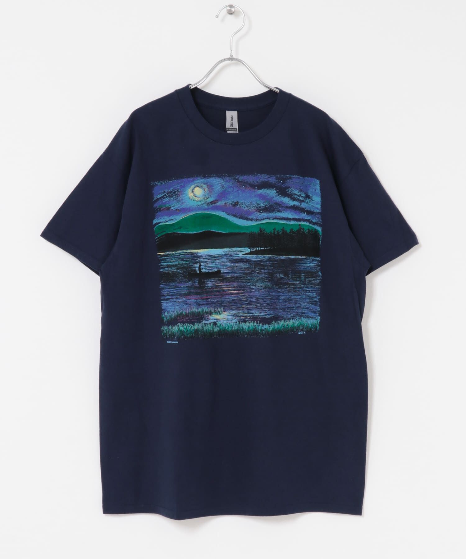 URBAN RESEARCH DOORS「LIBERTY GRAPHICS　Night Canoe」|Tシャツ・カットソー|