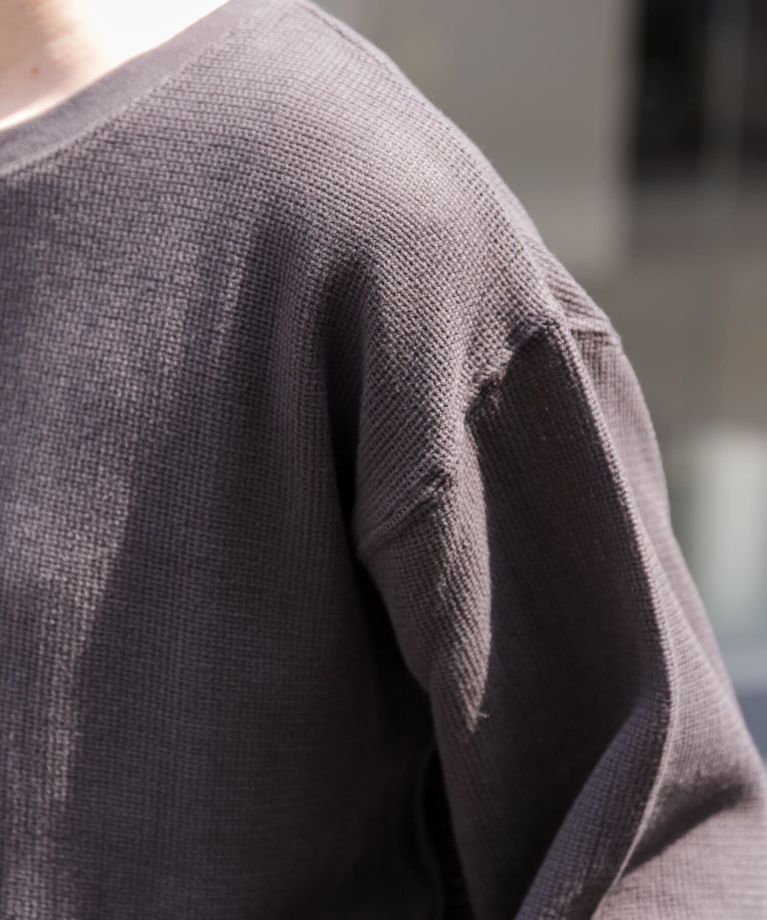 URBAN RESEARCH DOORS「FORK&SPOON　メッシュロングスリーブプルオーバー」|Tシャツ・カットソー|