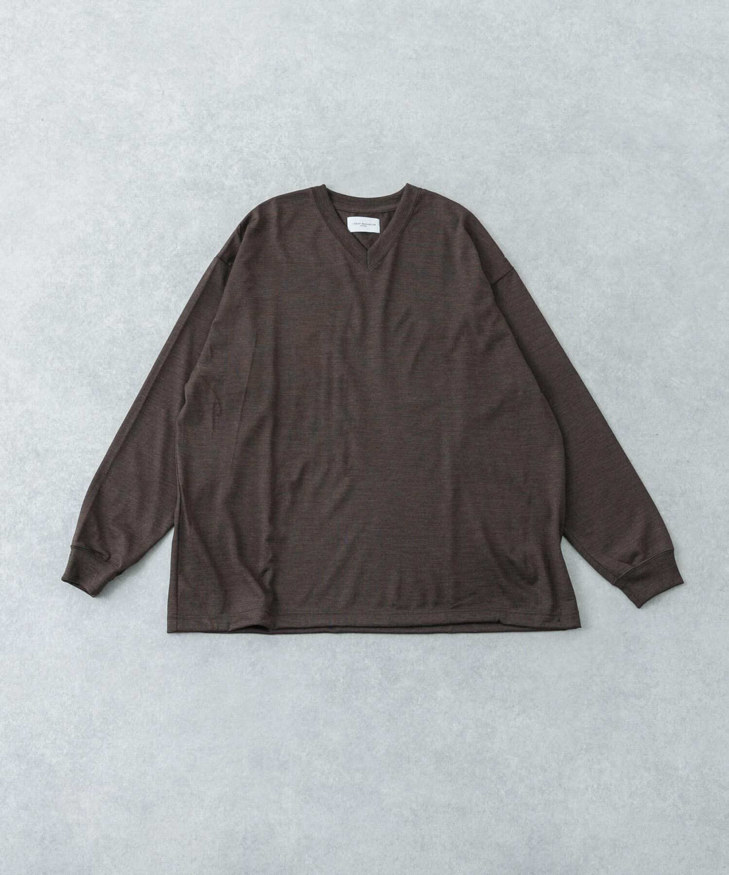 URBAN RESEARCH「new basic　WASHABLE MERINO WOOL V-NECK」|ニット・セーター|ブラウン