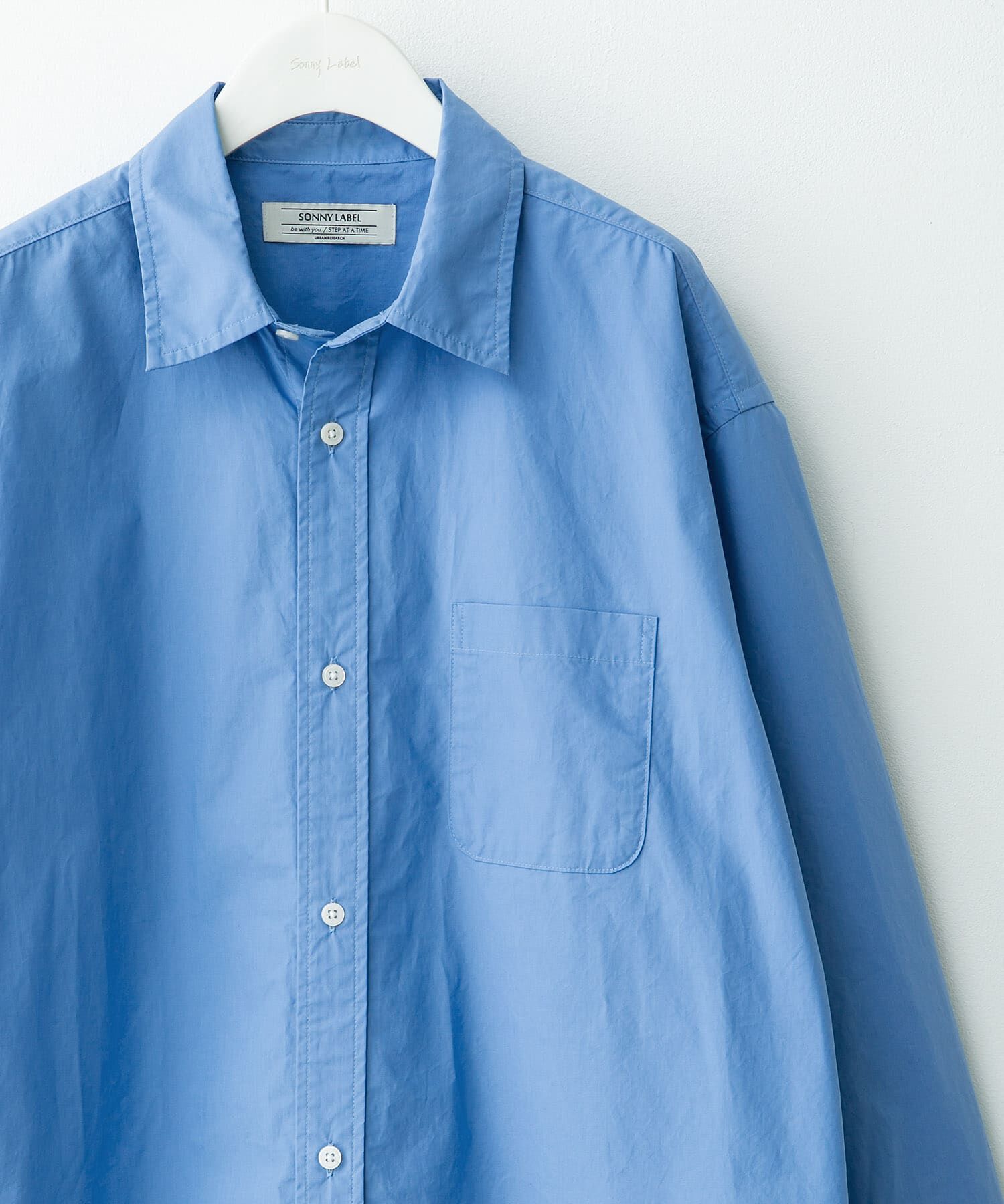 Sonny Label 「高密度タイプライターレギュラーシャツ」|シャツ・ブラウス|ブルー