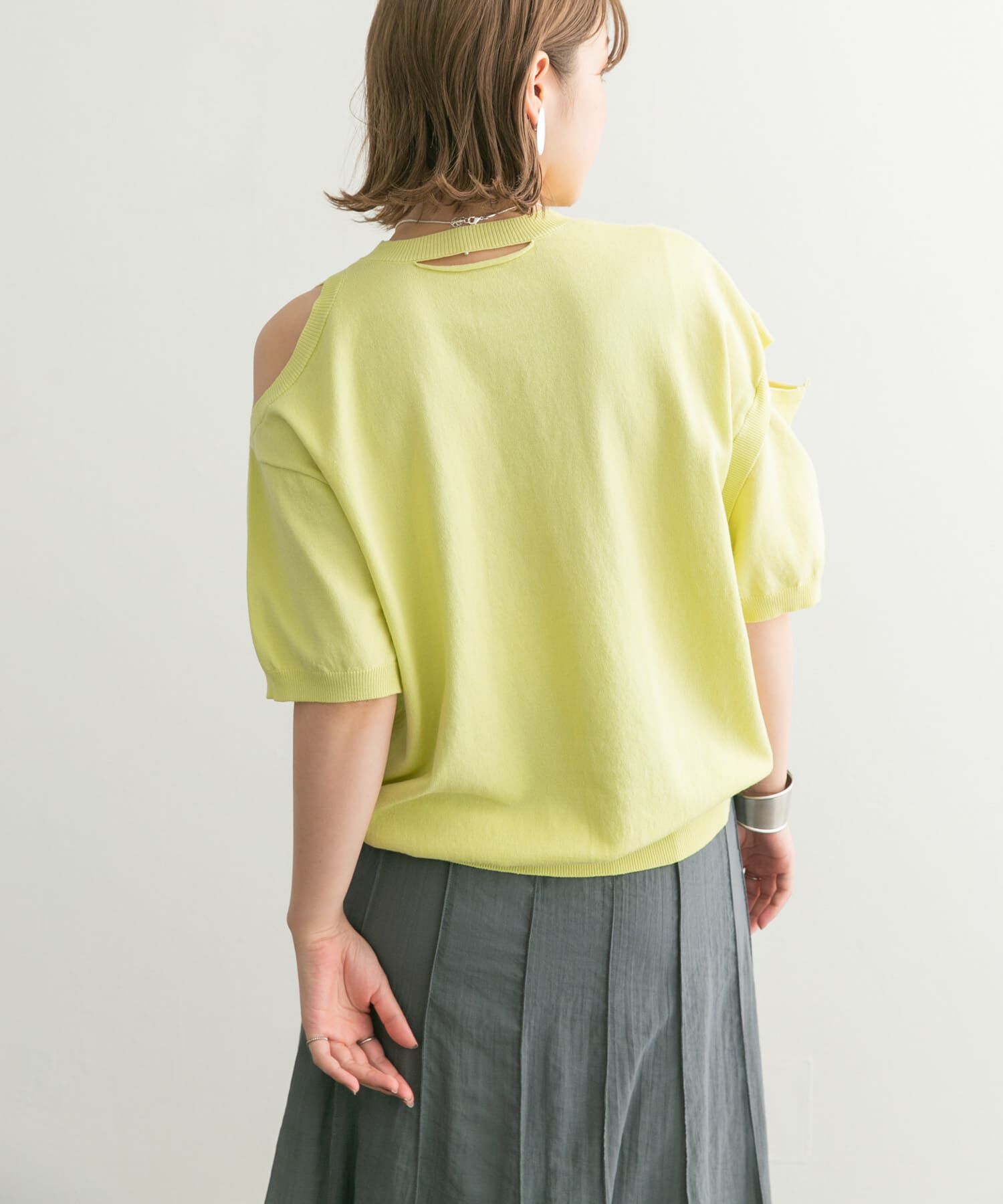  「2WAYカットアウトニット」|ニット・セーター|