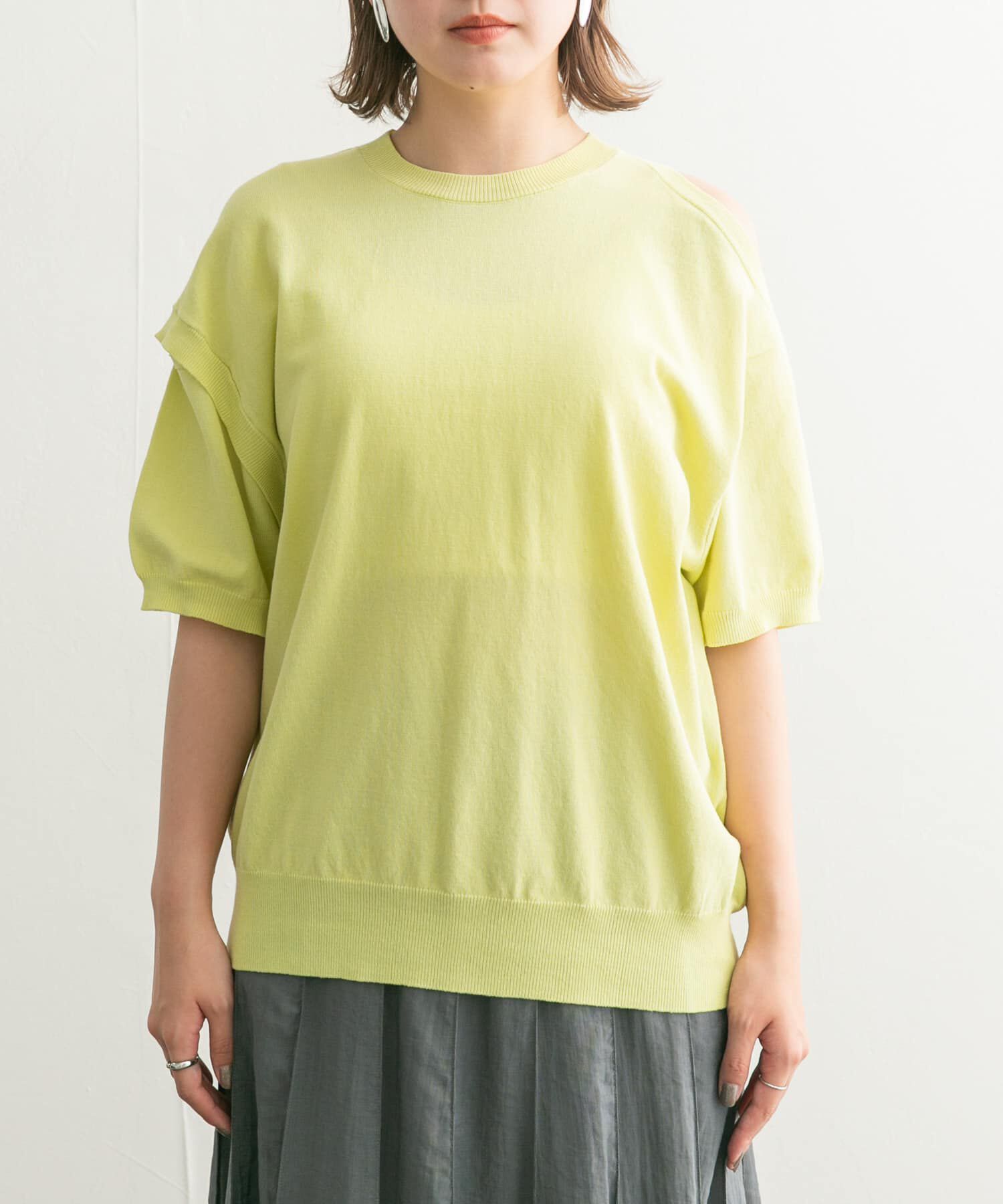  「2WAYカットアウトニット」|ニット・セーター|