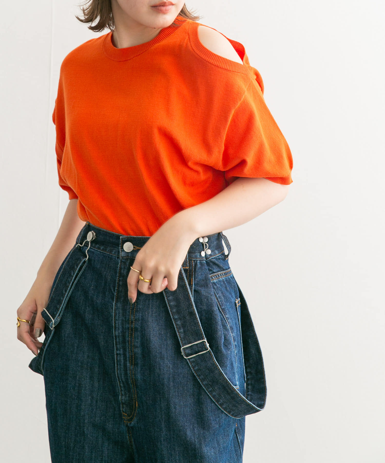  「2WAYカットアウトニット」|ニット・セーター|