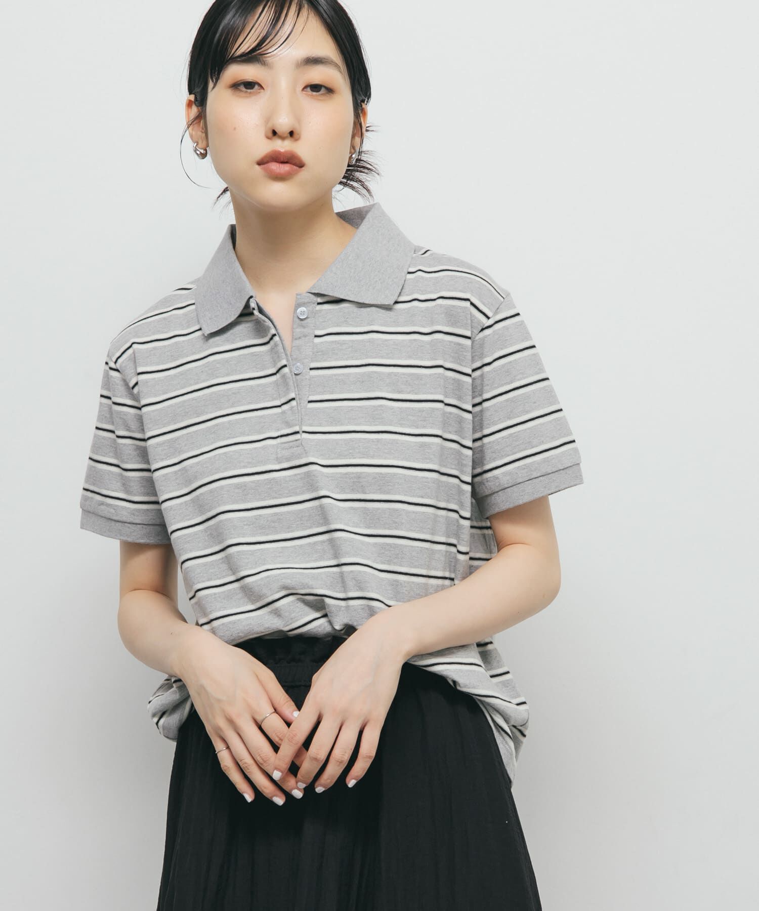  「カラーデザインカットソー」|Tシャツ・カットソー|