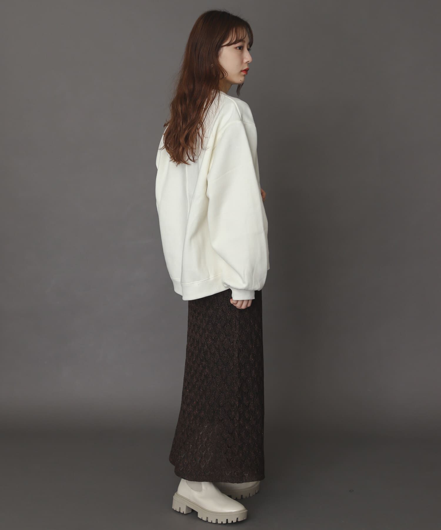 SENSE OF PLACE by URBAN RESEARCH「スカシアミメランジロングスカート」|スカート|