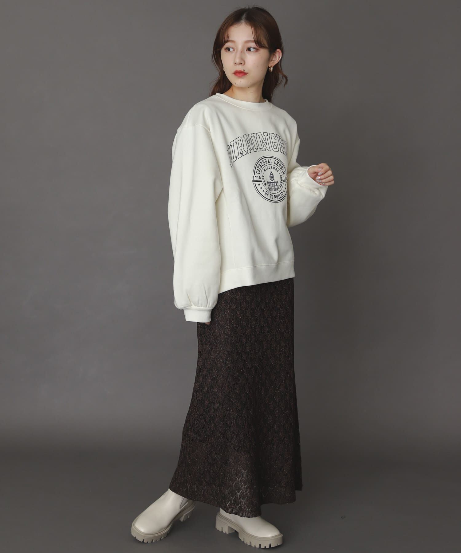 SENSE OF PLACE by URBAN RESEARCH「スカシアミメランジロングスカート」|スカート|