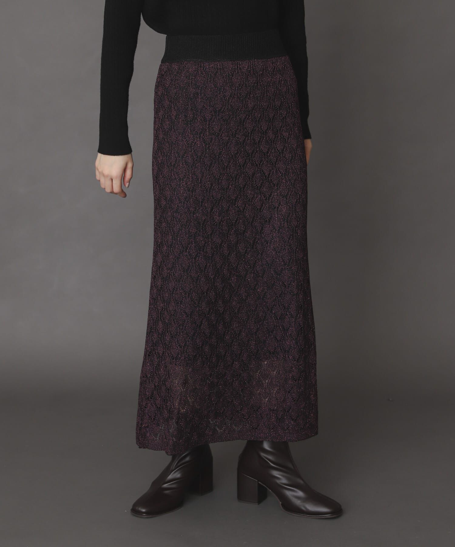 SENSE OF PLACE by URBAN RESEARCH「スカシアミメランジロングスカート」|スカート|