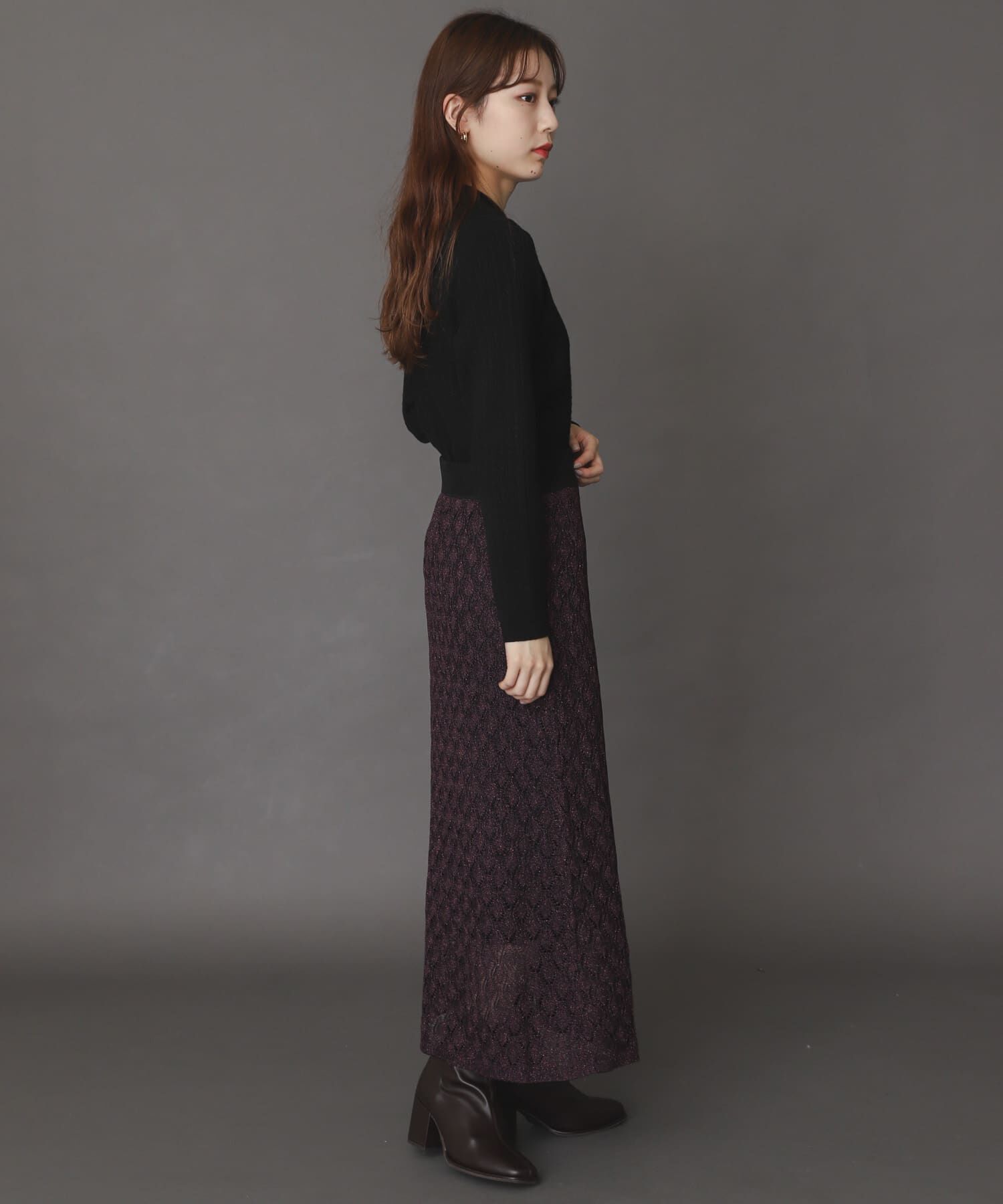 SENSE OF PLACE by URBAN RESEARCH「スカシアミメランジロングスカート」|スカート|