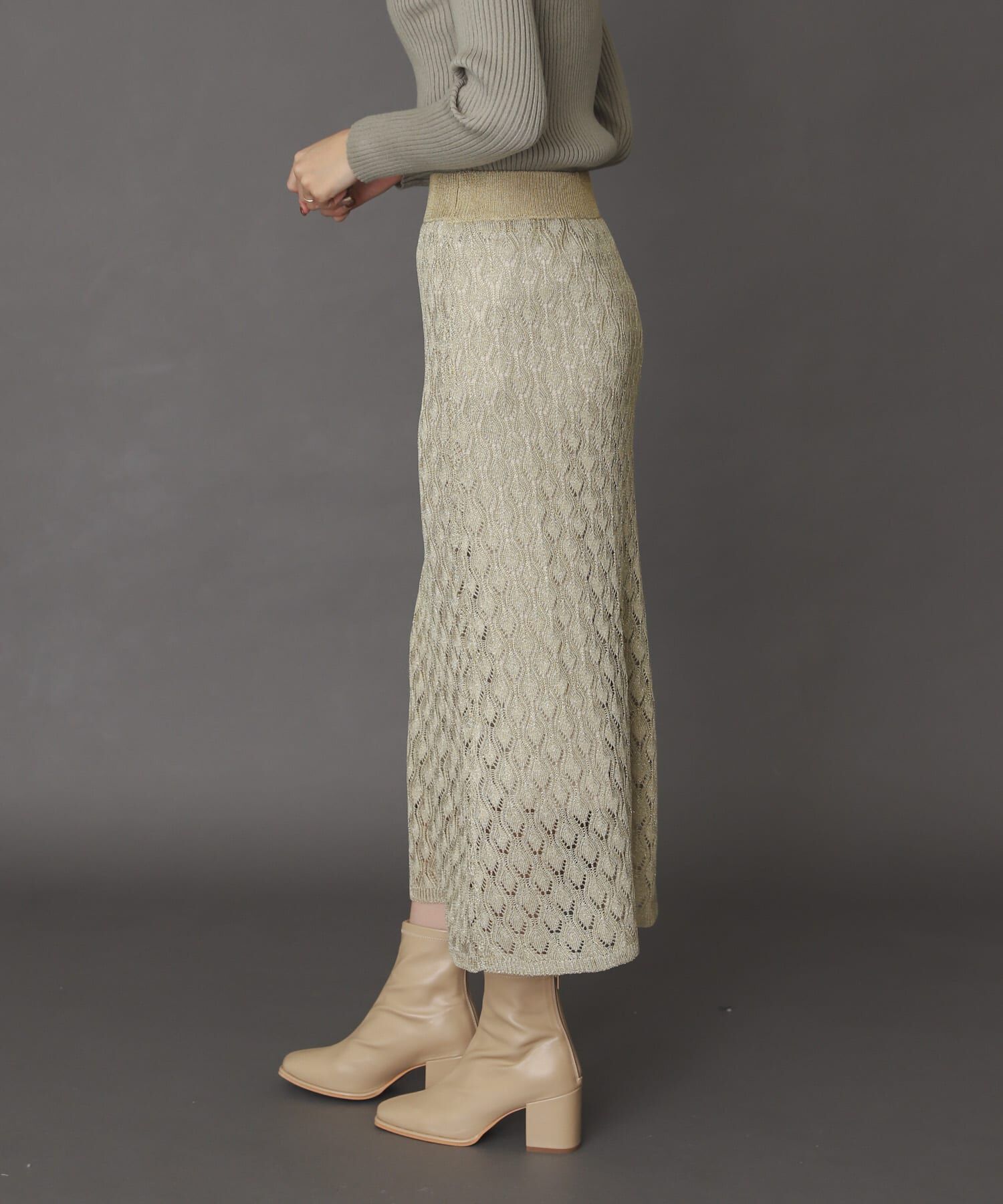 SENSE OF PLACE by URBAN RESEARCH「スカシアミメランジロングスカート」|スカート|