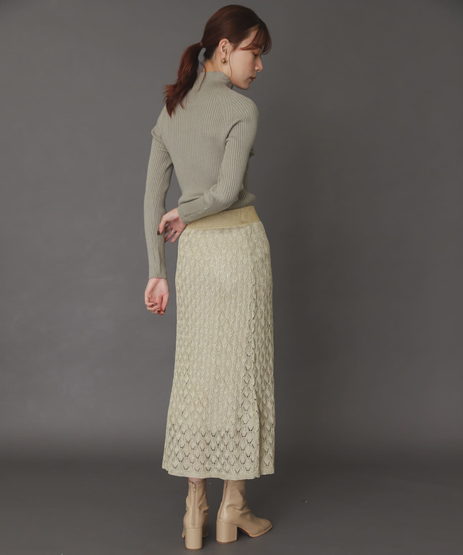 SENSE OF PLACE by URBAN RESEARCH「スカシアミメランジロングスカート」|スカート|