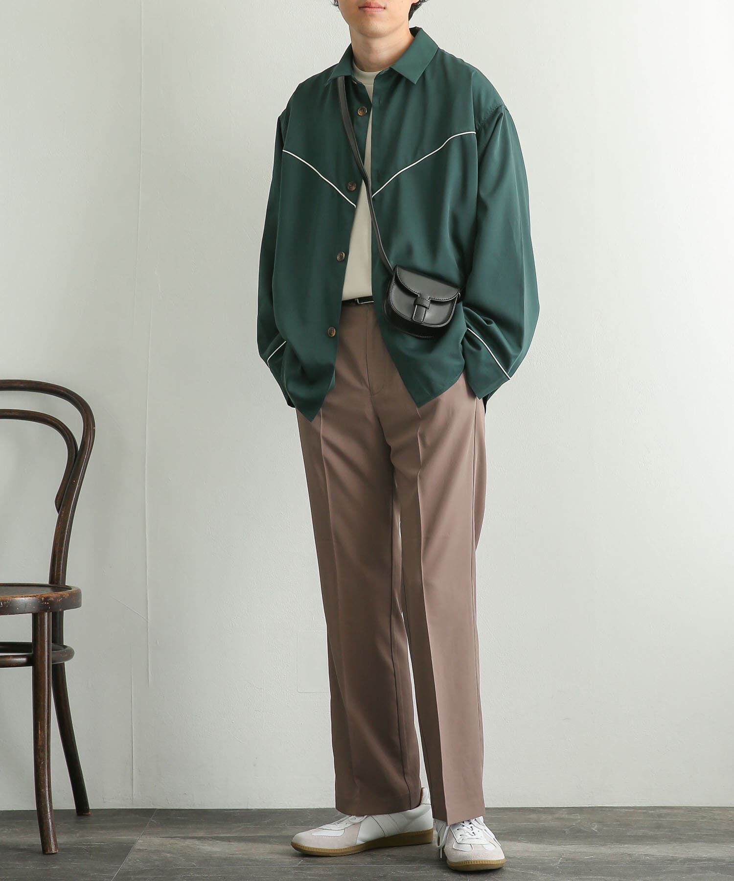 SENSE OF PLACE by URBAN RESEARCH「『ユニセックス』フェイクレザーフラップミニショルダー」|ショルダー・メッセンジャー|