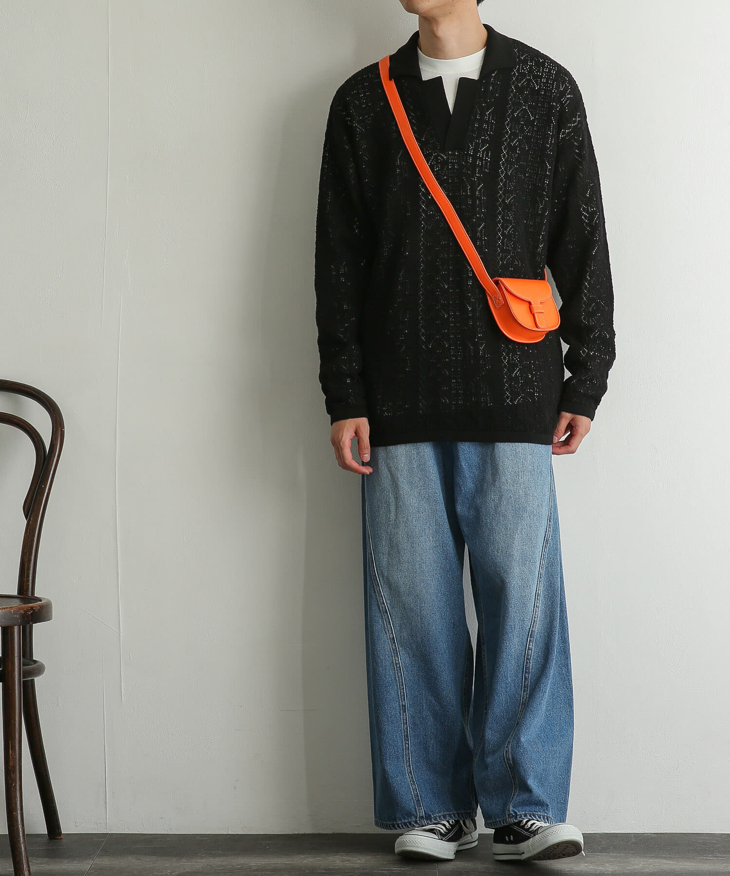 SENSE OF PLACE by URBAN RESEARCH「『ユニセックス』フェイクレザーフラップミニショルダー」|ショルダー・メッセンジャー|