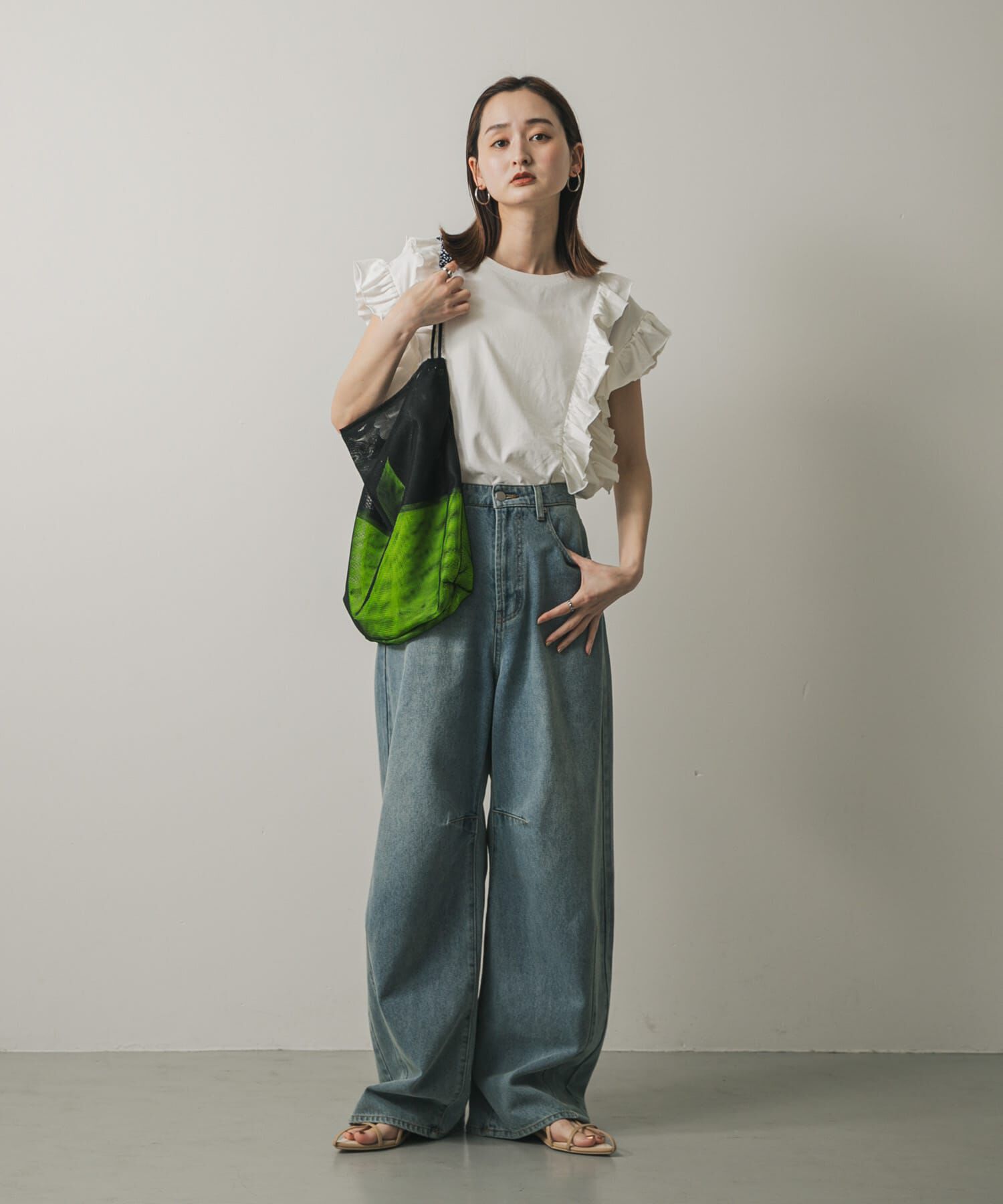 SENSE OF PLACE by URBAN RESEARCH「パラコードハンドルメッシュバッグ」|ショルダー・メッセンジャー|