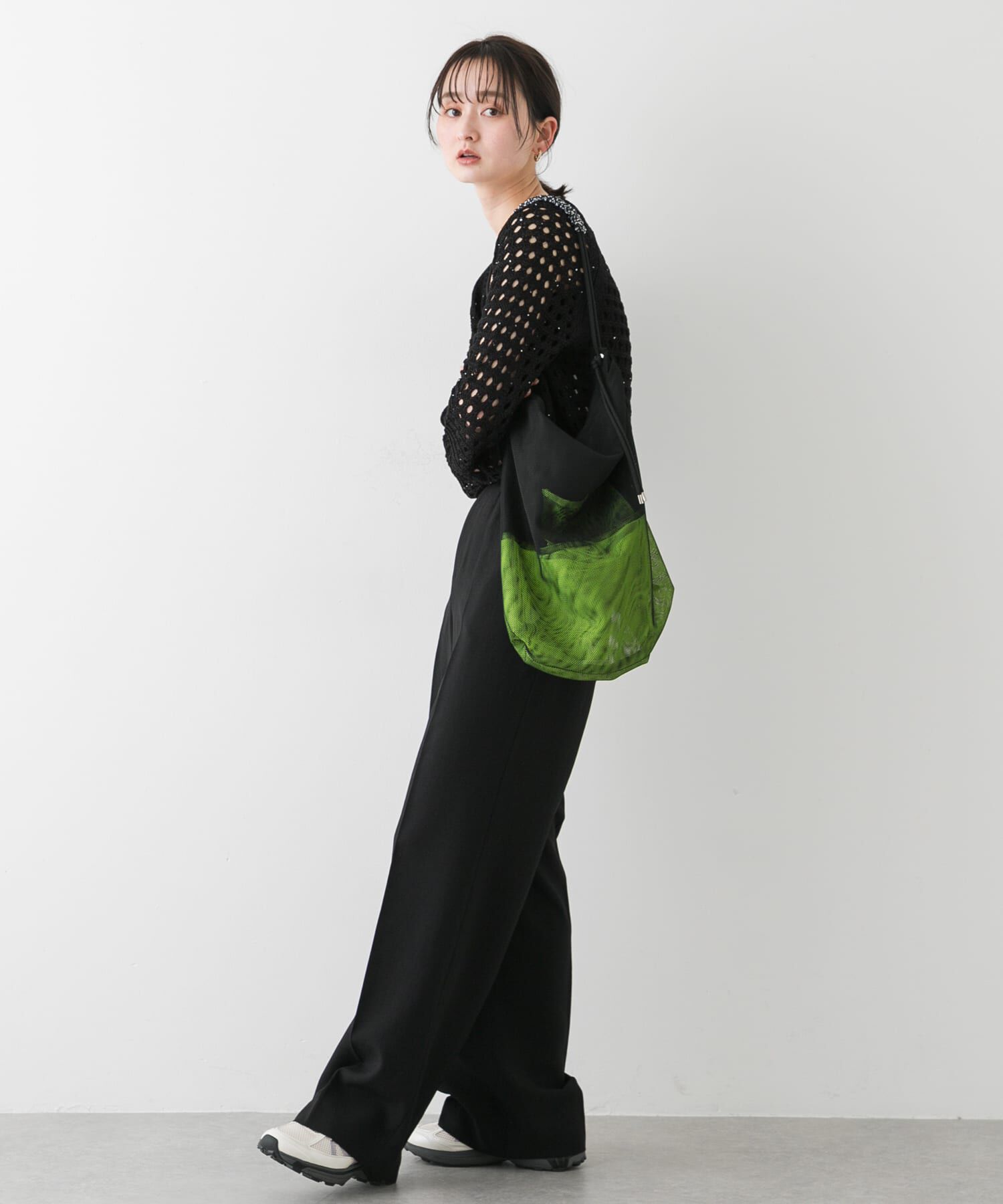 SENSE OF PLACE by URBAN RESEARCH「パラコードハンドルメッシュバッグ」|ショルダー・メッセンジャー|