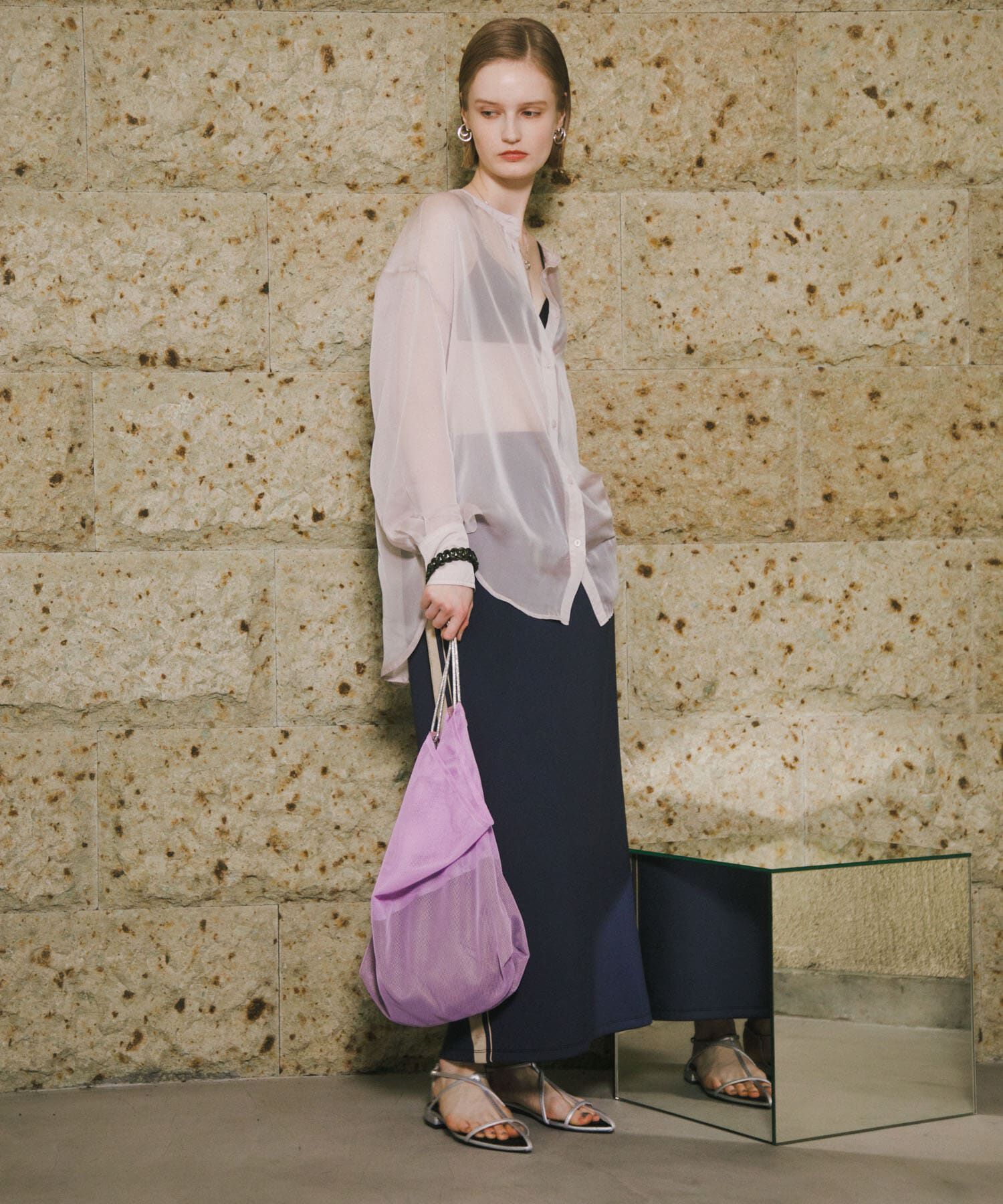 SENSE OF PLACE by URBAN RESEARCH「パラコードハンドルメッシュバッグ」|ショルダー・メッセンジャー|