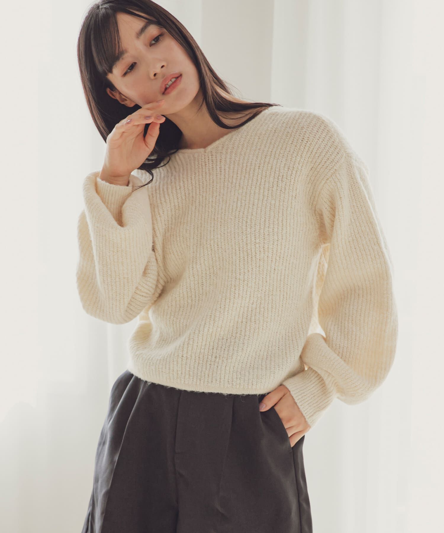 SENSE OF PLACE by URBAN RESEARCH「2WAYツイストデザインセーター」|ニット・セーター|