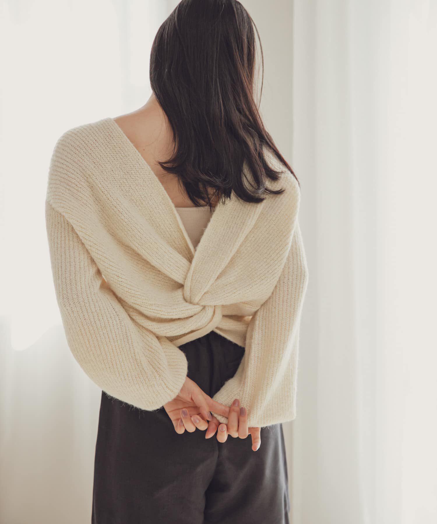 SENSE OF PLACE by URBAN RESEARCH「2WAYツイストデザインセーター」|ニット・セーター|