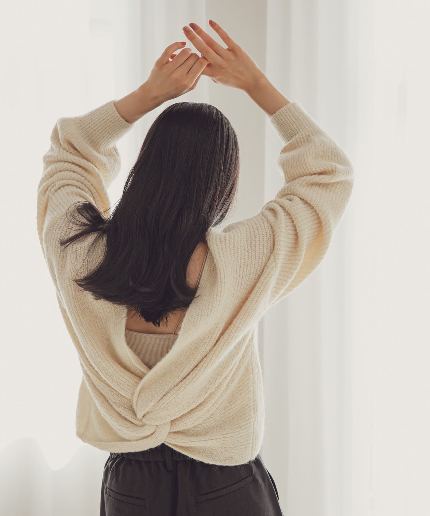 SENSE OF PLACE by URBAN RESEARCH「2WAYツイストデザインセーター」|ニット・セーター|